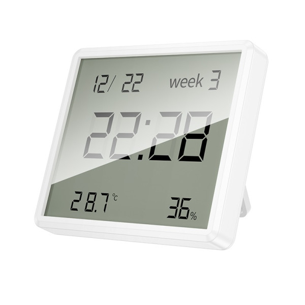 HX41 Ceas electronic de interior cu higrotermometru – Alb [1]