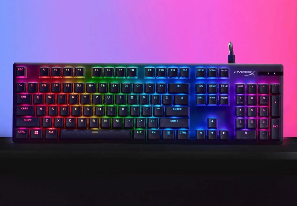 Tastatură Mecanică Gaming HYPERX Alloy Origins PBT (HyperX Aqua, US Layout) – Durabilitate extremă și precizie tactilă [9]