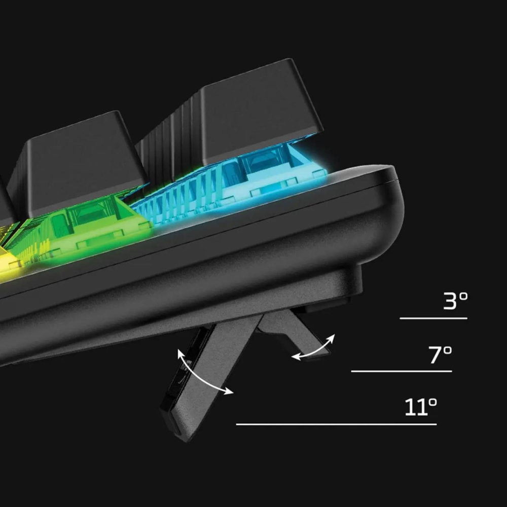 Tastatură Mecanică Gaming HYPERX Alloy Origins PBT (HyperX Aqua, US Layout) – Durabilitate extremă și precizie tactilă [5]