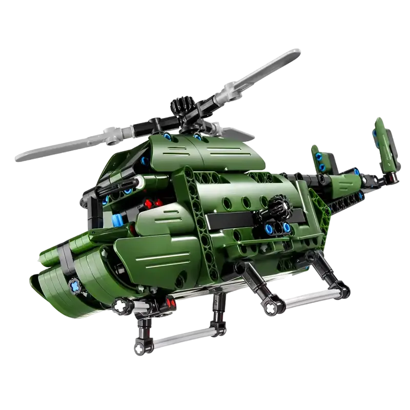 Constructor iM.Master Military Helicopter, 393 Piese, Vârsta 6+, Plastic ABS, Culoare Oțel [5]