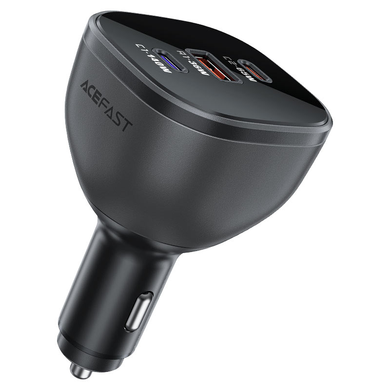 Автомобильное зарядное устройство B14 165W 3-в-1 (2xUSB-C + USB-A) — Мощность, стиль и надёжность в дороге [4]