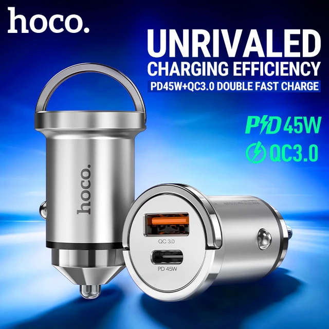 Автомобильное зарядное устройство HOCO NZ10 Handy PD45W + QC3.0 [2]