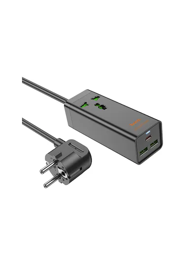 Настольное зарядное устройство AC9A Talent – розетка + 3 USB-порта (USB-C PD30W + 2x USB-A), европейский стандарт [3]