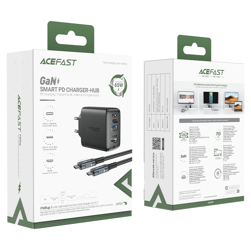 Încărcător multifuncțional A17 65W GaN cu HUB și HDMI – Performanță premium într-un design compact [4]