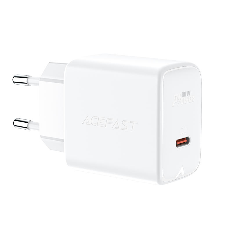 Сетевое зарядное устройство A21 PD30W USB-C – быстрое и безопасное питание в компактном корпусе (белый) [1]
