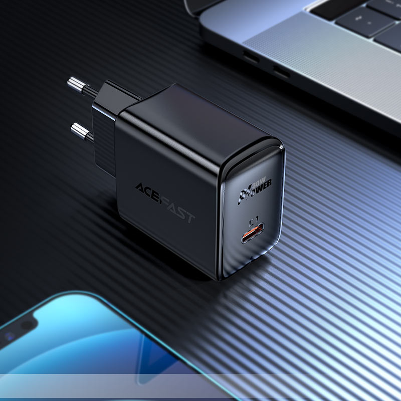 Сетевое зарядное устройство A21 PD30W USB-C – компактная мощь и стильный черный дизайн [2]