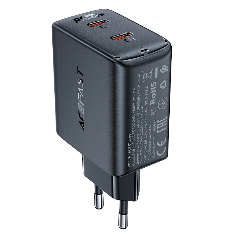 Зарядное устройство GaN A49 PD35W (USB-C + USB-C) – Мощность и компактность в одном [3]
