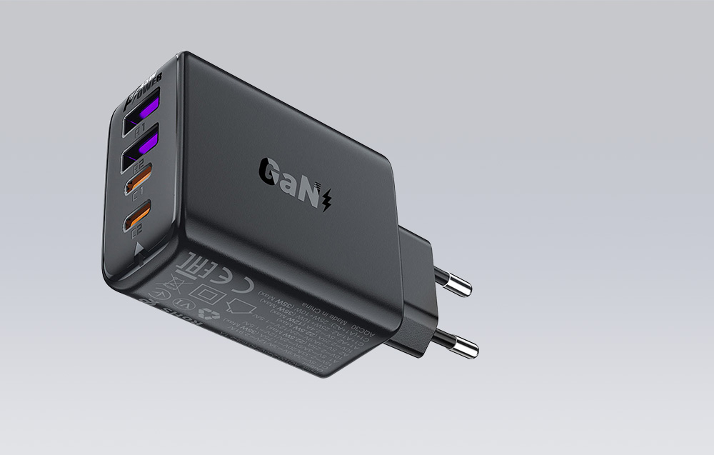 Зарядное устройство A61 PD45W GaN (2×USB-C + 2×USB-A) – Быстрая зарядка для всех ваших устройств одновременно [4]