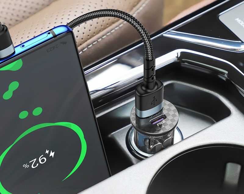 Автомобильное зарядное устройство HOCO DZ3 Max PD20W+QC3.0 [2]