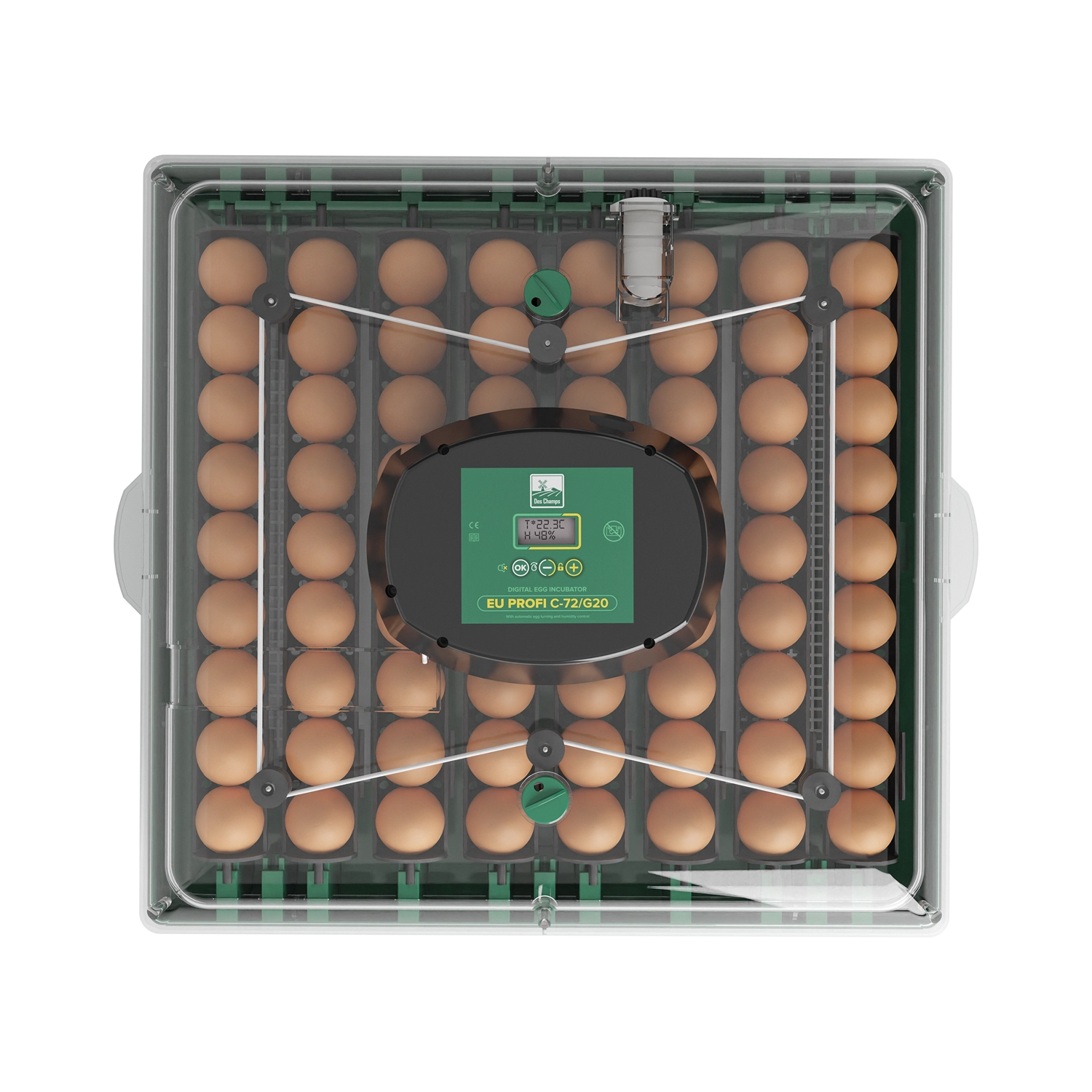 Incubator automat pentru ouă Des Champs EU PROFI C-72 [2]