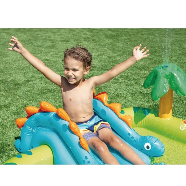 INTEX Centrul de joacă gonflabil “Micul Dino 191x152x58 cm, 143 L, până la 54 kg, 2+ [2]