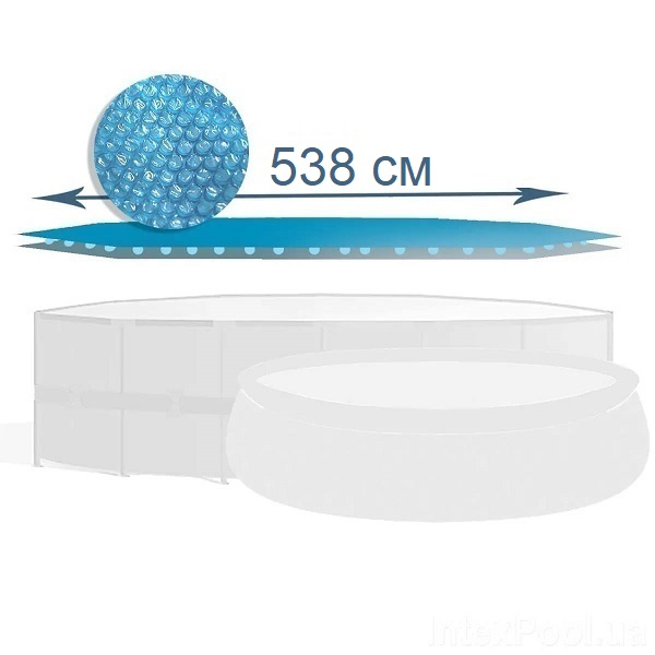 INTEX Husă solară D 538 cm pentru piscine rotunde cu diametrul de 549 cm [1]