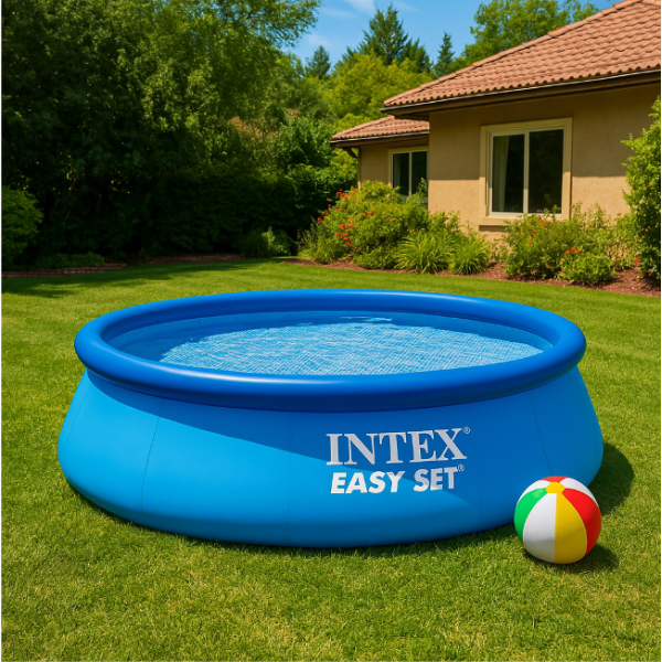 INTEX Piscină gonflabilă Easy Set 305×61 cm, 3077 L – relaxare rapidă și ușoară pentru întreaga familie! [2]