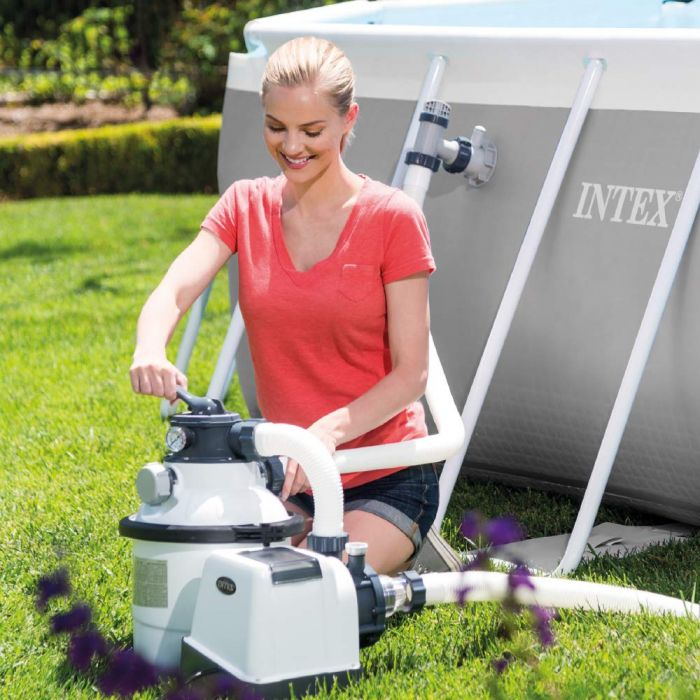 INTEX Pompă de filtrare cu nisip “Krystal Clear SX1500”, rezervor de nisip 12kg, capacitate 5700 L/h [2]