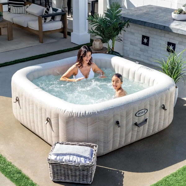 INTEX PureSpa Chevron Deluxe Square Bubble [9]