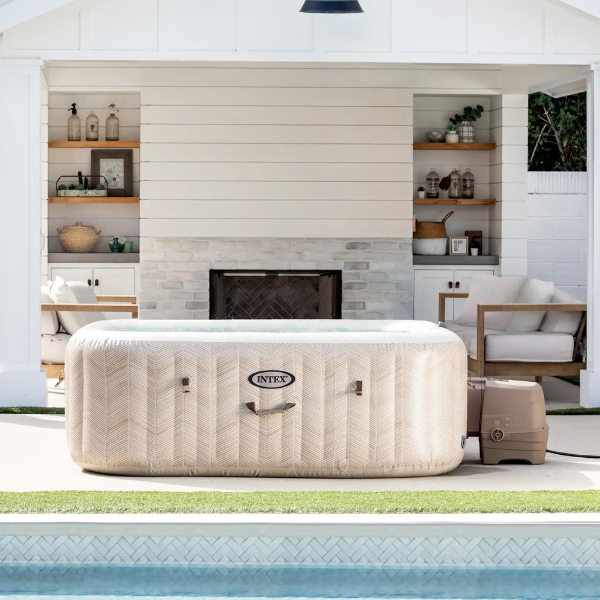 INTEX PureSpa Chevron Deluxe Square Bubble [8]