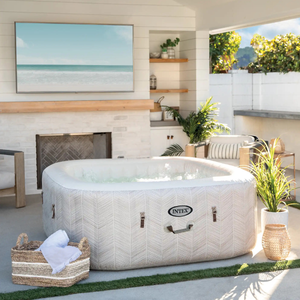 INTEX PureSpa Chevron Deluxe Square Bubble [3]
