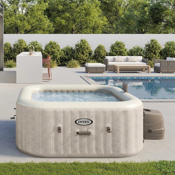 INTEX PureSpa Chevron Deluxe Square Bubble [4]