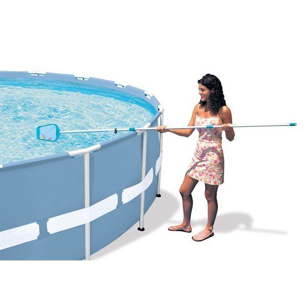 INTEX Set de curățare a piscinei: mâner telescopic de 239 cm, plasă, duză de aspirare cu pungă [3]