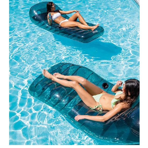 INTEX Şezlong gonflabil pentru înot 191х99 cm cu suport pentru pahar, până la 100 kg [4]