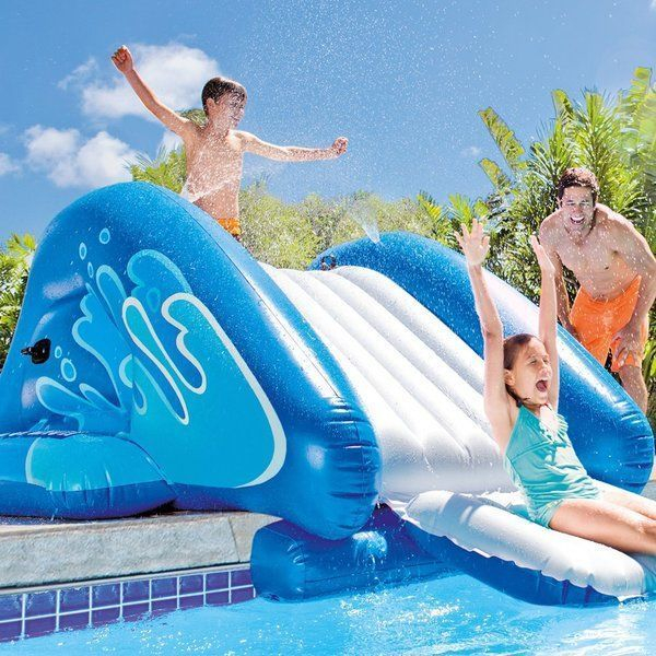 INTEX Tobogan gonflabil Stropi răcoroși 333x206x117 cm cu aspersor, până la 80 kg, 6+ [2]
