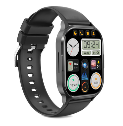 J10 AMOLED Screen Star Mist Magnetic Square Smart Sports Talking Watch Black [2]