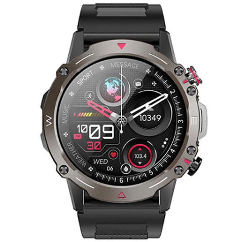 Ceas inteligent sport J7 cu ecran AMOLED, funcție de apel, negru [3]