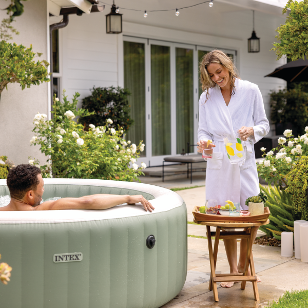 Надувное джакузи SPA INTEX Bubble Massage (216 x 71 см, 6 человек) [9]