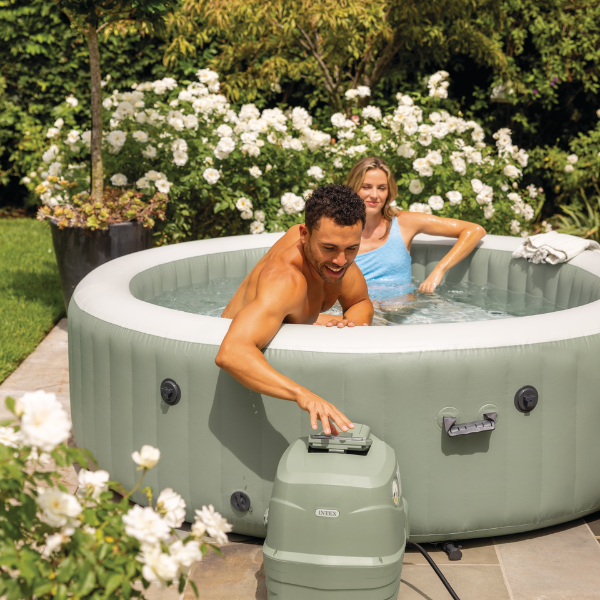 Надувное джакузи SPA INTEX Bubble Massage (216 x 71 см, 6 человек) [5]