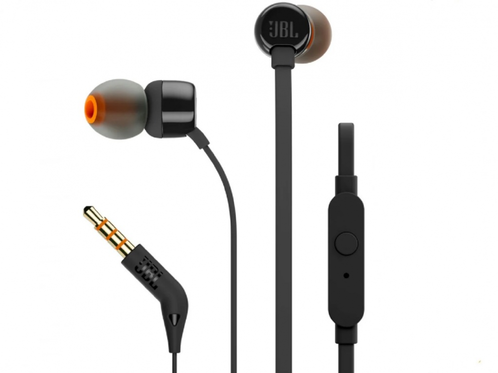 JBL Earphones 3.5mm Tune 110, Black [1]
