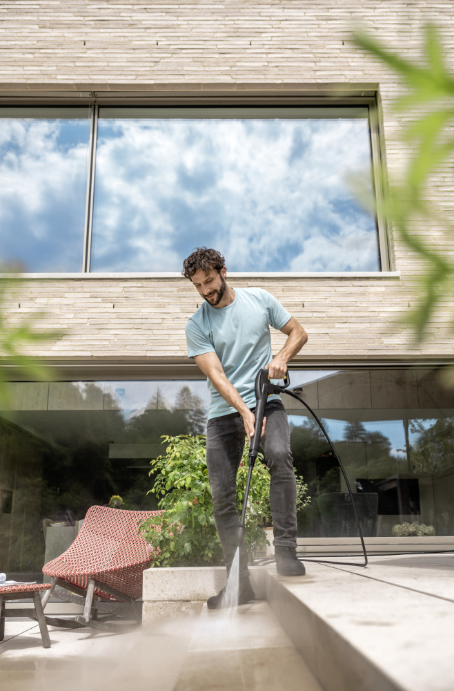 K 7 WCM FJ Home BB Aparat de spălat cu presiune Kärcher – 180 bar, 3000 W + pachet complet HOME (T7 + detergent piatră 1 L + spumieră + șampon auto) [8]