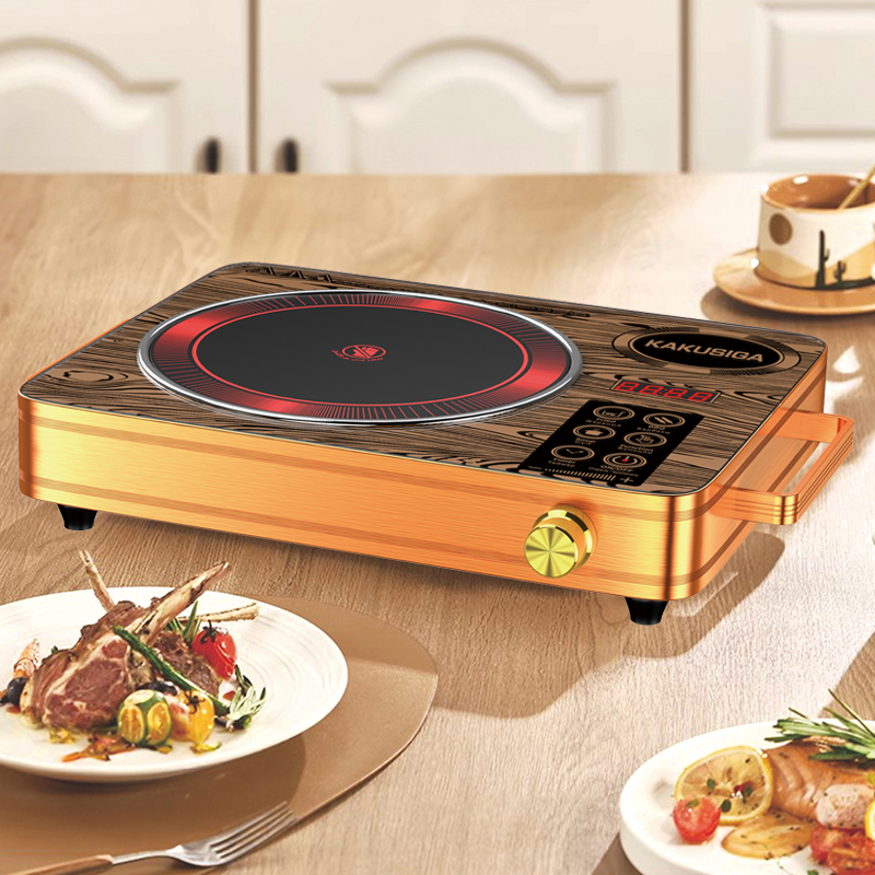 Kakusiga KSC-1568/JL-168 HUOLU Series Многофункциональная электрическая керамическая плита (EU), коричневая [4]