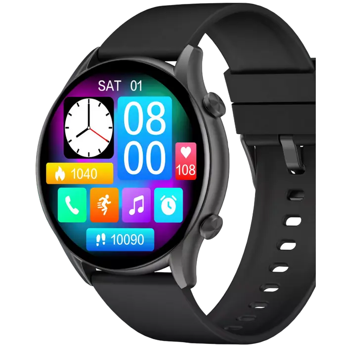 Ceas inteligent Kieslect KR, Negru – Performanță și Design Elegant [6]