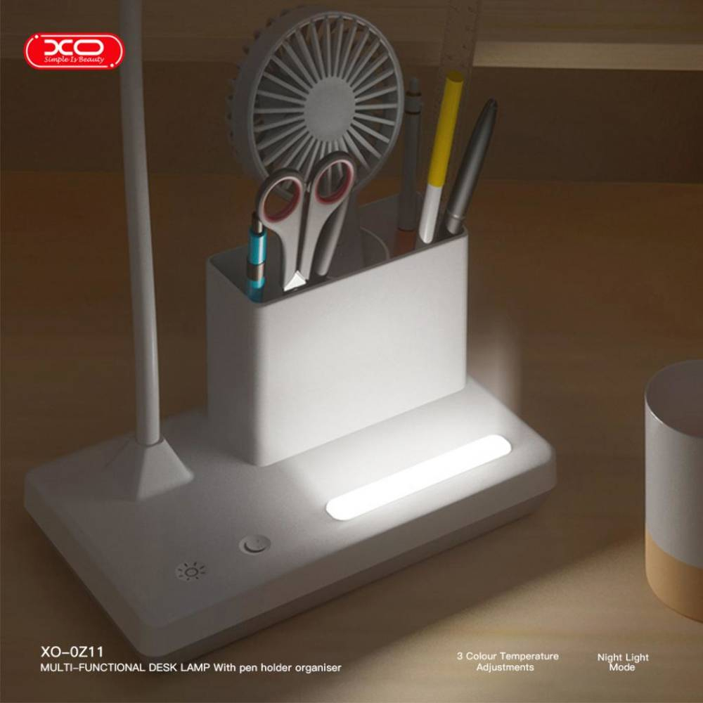 Lampă de Birou 3-Culori cu Viteză Reglabilă și Lumină de Noapte 2400mAh – Lumină LED Birou OZ11 [2]