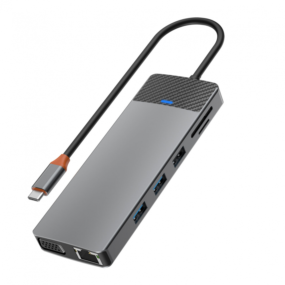Hub Linker Series A12-in-1, Gri – Conectivitate Avansată și Performanță de Top [1]
