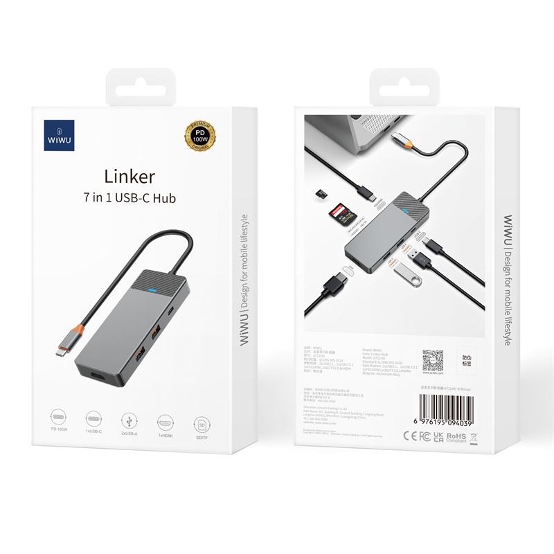 Hub Linker Series A721HD, Gri – Performanță Premium și Conectivitate Extinsă [5]