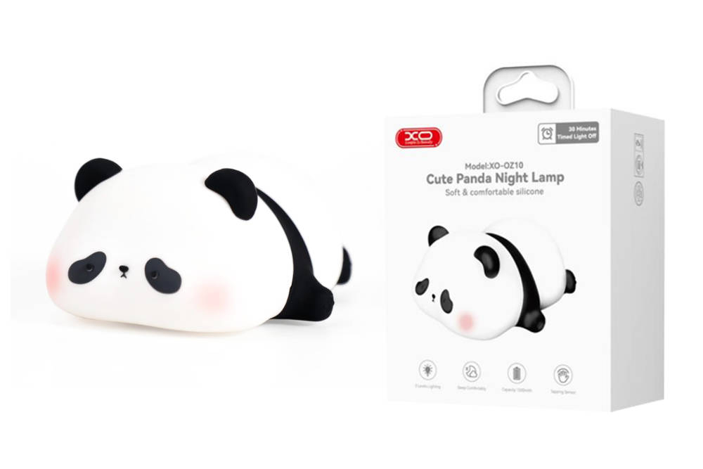 Lumină Pat Panda din Silicon 1200mAh – Lumină LED pentru Copii OZ10 [2]