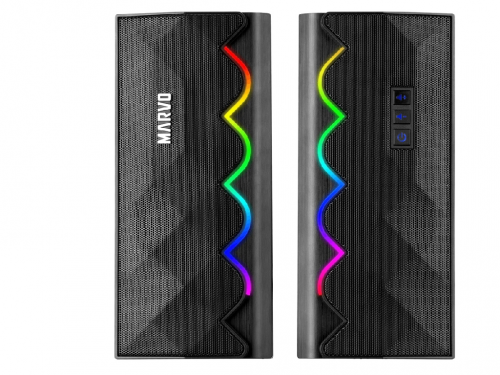 Marvo Speaker SG-269, 2.0, 6W, Bluetooth 5.0, Black [2]