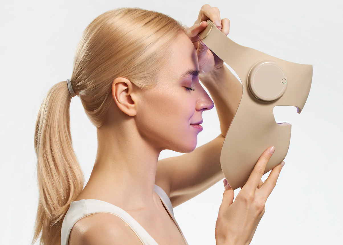 Mască LED Wireless Me Time Ritual – 3 lumini profesionale (roșie + albastră + infraroșie), full-face, silicon medical, 10 min/zi pentru piele ca la 30 de ani [9]