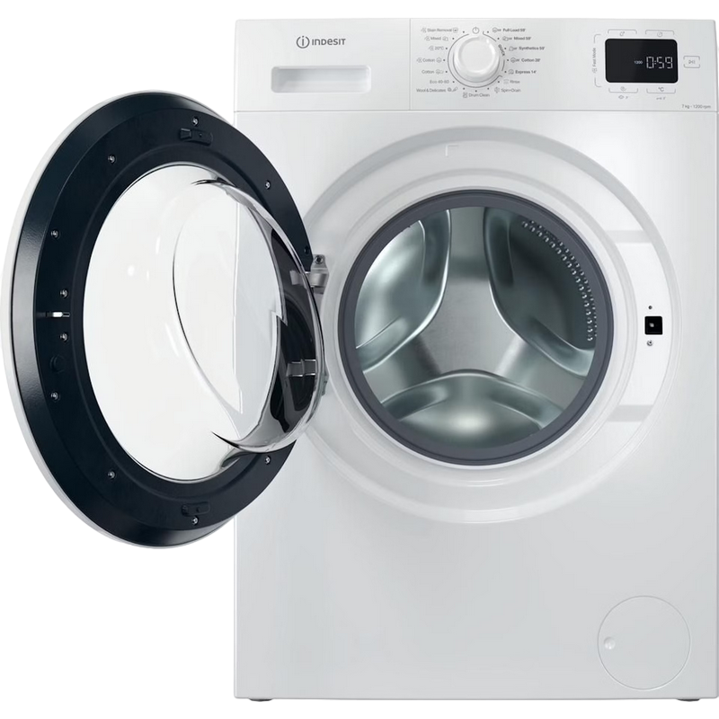 Mașină de spălat rufe Indesit IM 864 MY (8 kg, 1400 RPM, Clasa A, Curățare cu abur, Program rapid 14 min, Alb) [2]
