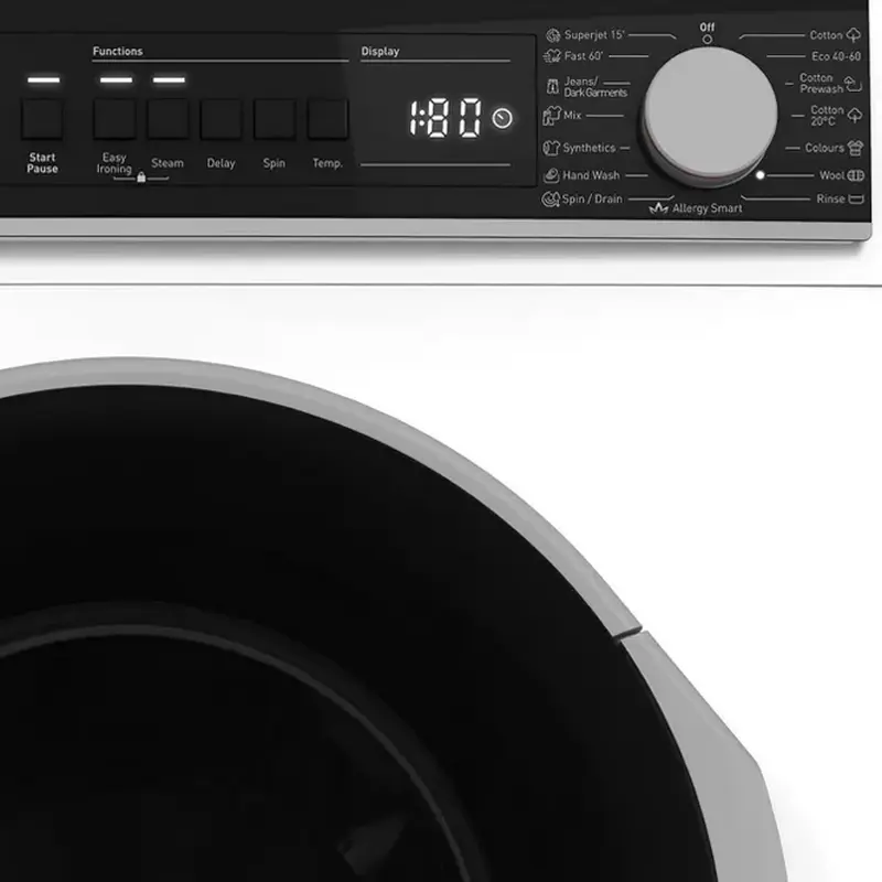 Стиральная машина Sharp ESNFA914BWNAEE, 9 кг, белая – высокая производительность и экономия энергии [4]