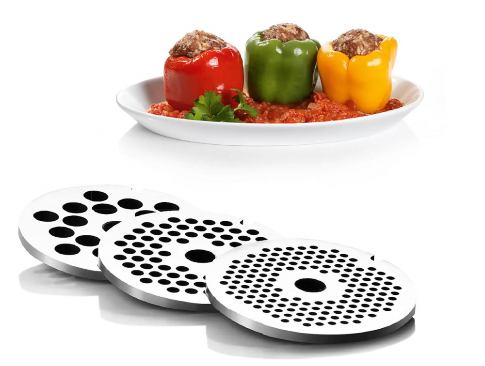 Meat Mincer Bosch MFW3X14WPutere:  2000 WMaterialul carcasei:  Metal, Plastic Capacitatea de mărunșire :  2,5 kg/mFuncție revers:  ДаProtecție la suprasarcină:  ДаAccesoriu pentru cârnați:  Да [10]