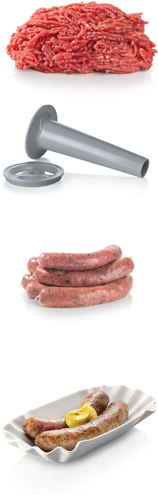 Meat Mincer Bosch MFW66020Putere:  1800 WMaterialul carcasei:  Plastic Capacitatea de mărunșire :  3 kg/mFuncție revers:  ДаAccesoriu pentru cârnați:  Да [5]