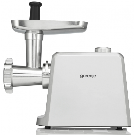 Meat mIncer Gorenje MG2502SJXPutere:  2500 WMaterialul carcasei:  Metal, Plastic Capacitatea de mărunșire :  2,4 kg/mProtecție la suprasarcinăAccesoriu pentru cârnațiStorcător pentru fructe și legume [3]