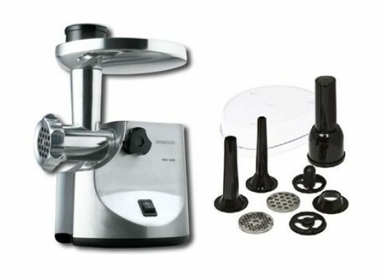 Meat Mincer Kenwood MG510, 2000W power output,3  perforated discs 3/4,5/8mm, sausage and kebbe stuffers, grinding speed 3kg / min, inox [3]