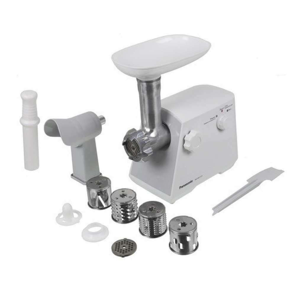 Meat Mincer Panasonic MK-MG1510WTQTip:  Mașină de tocat carne Putere :  1500 WMaterialul carcasei:  Plastic Funcție reversNumăr site tocare carne:  2 [5]