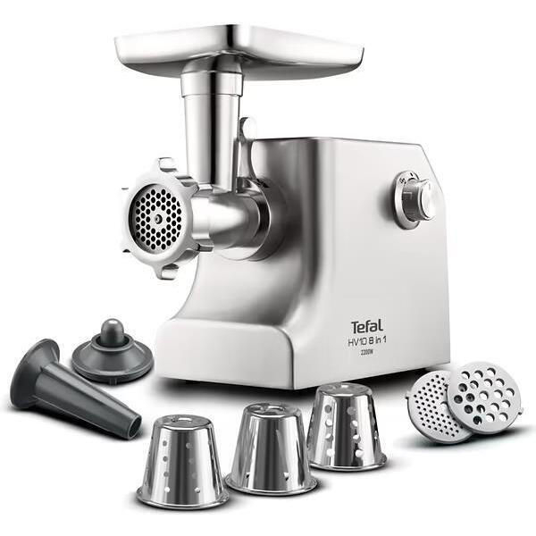 Meat Mincer Tefal NE858D38Putere:  2200 WMaterialul carcasei:  Metal Capacitatea de mărunșire :  5,5 kg/mFuncție revers:  ДаAccesoriu pentru cârnați:  Да [2]