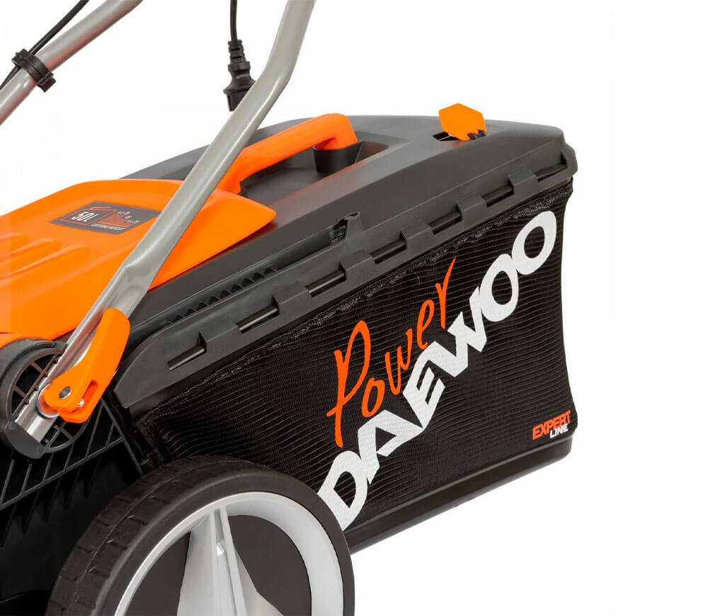 Mașină de tuns gazonul electrică DAEWOO DLM 2300E (1800W, 43 cm, Coș 50L, Mulcire, 6 Trepte 25–75 mm) [8]