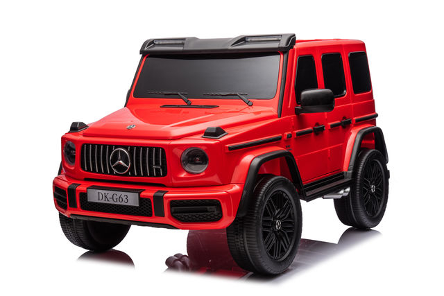 Детский электромобиль Mercedes Benz G63 Красный – 12V 14Ah, 4 мотора по 35W, кожаные сиденья, MP3, мягкие колёса EVA, до 35 кг [1]