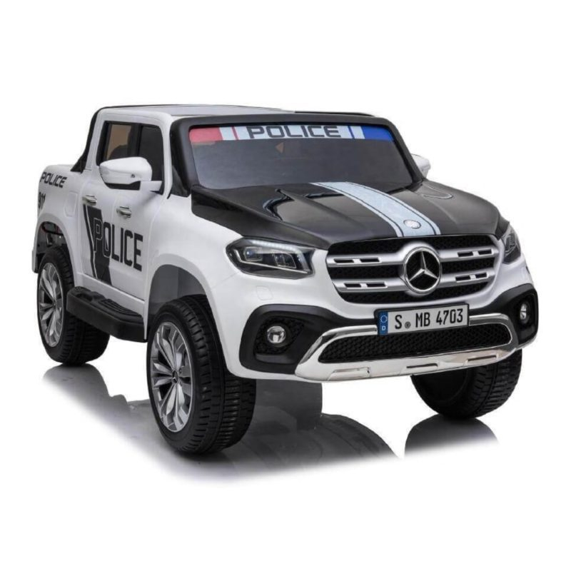 Mașină electrică Mercedes-Benz Police MB4703 – stil, siguranță și aventură pentru doi copii [1]